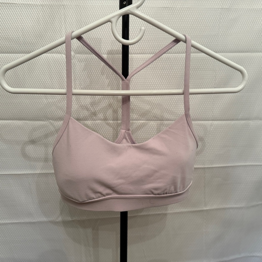 lululemon athletica Soft pink Wunder Train Sports Bra